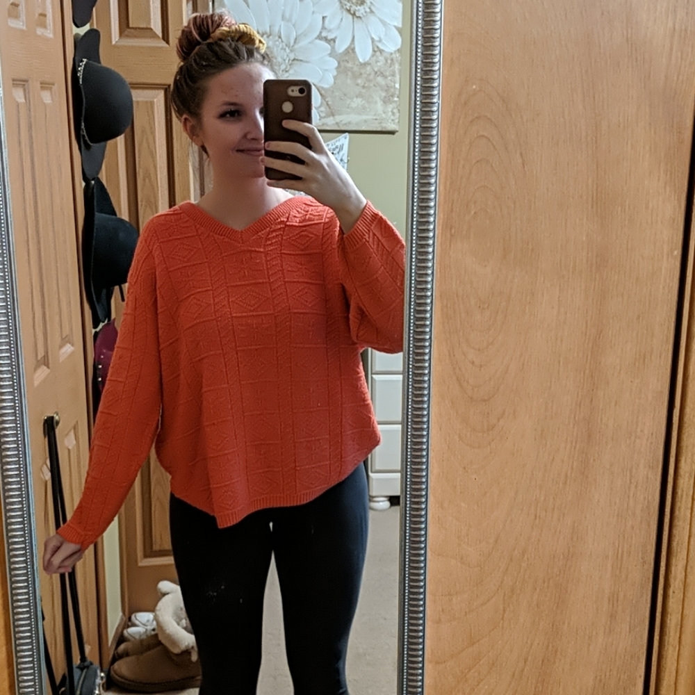 Orange Sweater